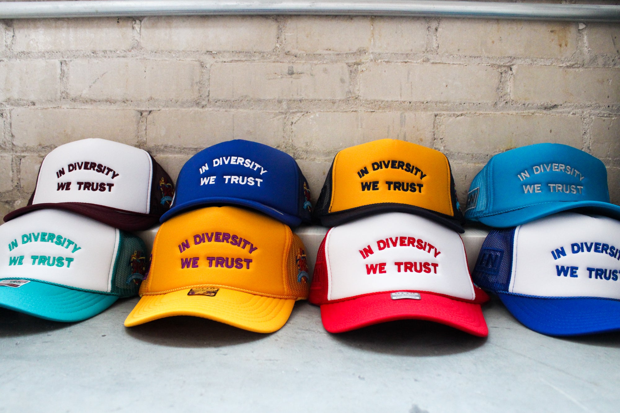 HYBRID NATION X FLY FAIRWAYS In Diversity We Trust Trucker Hat